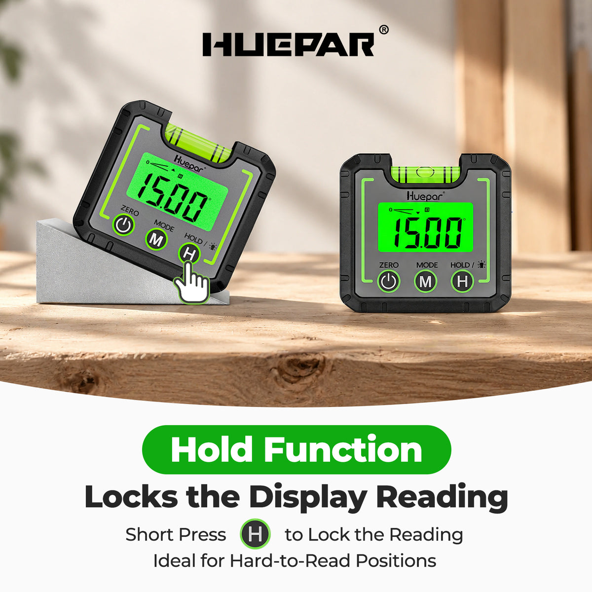 HUEPAR AG01 - Digital Level Angle Gauge Inclinometer