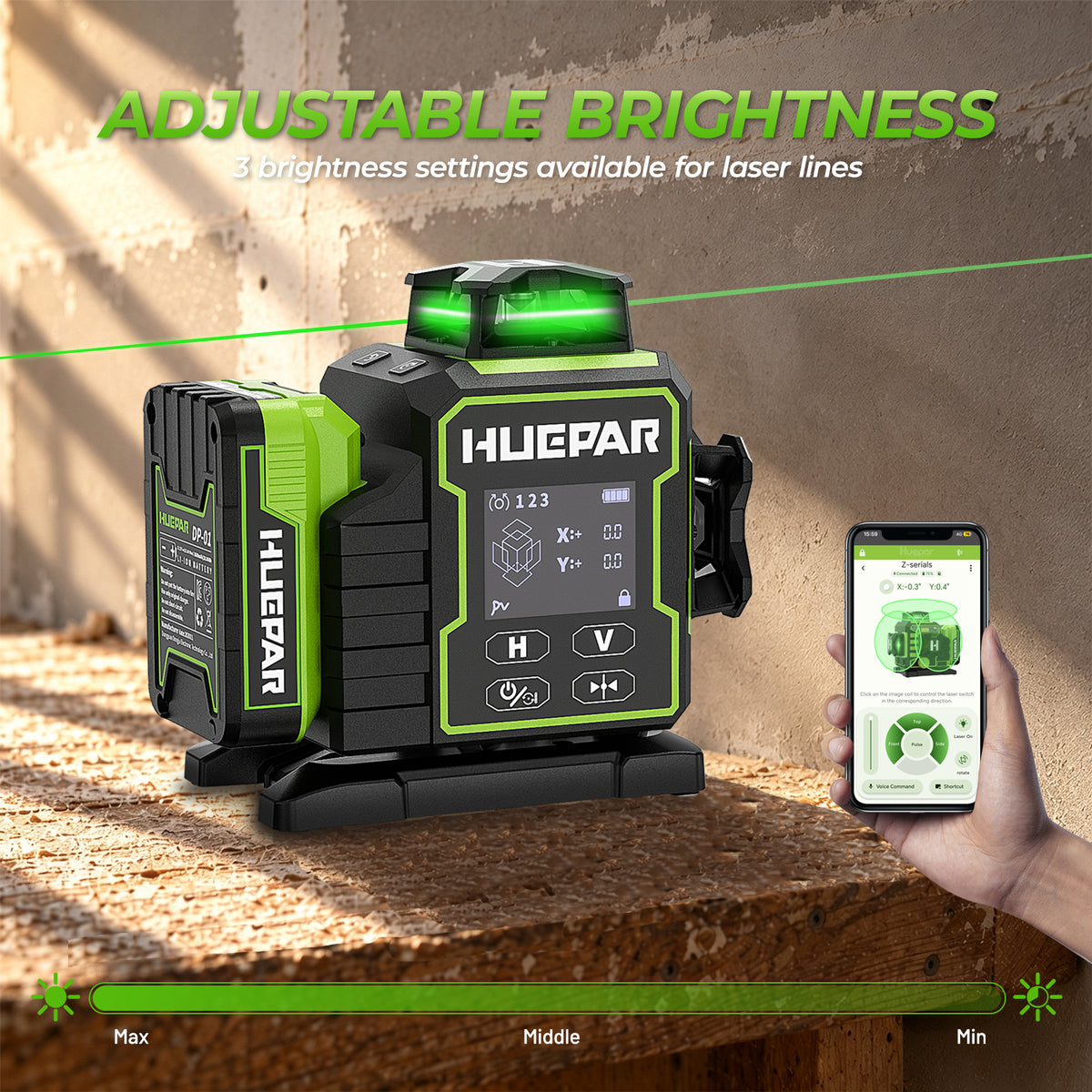 Huepar W03CG Laser Level