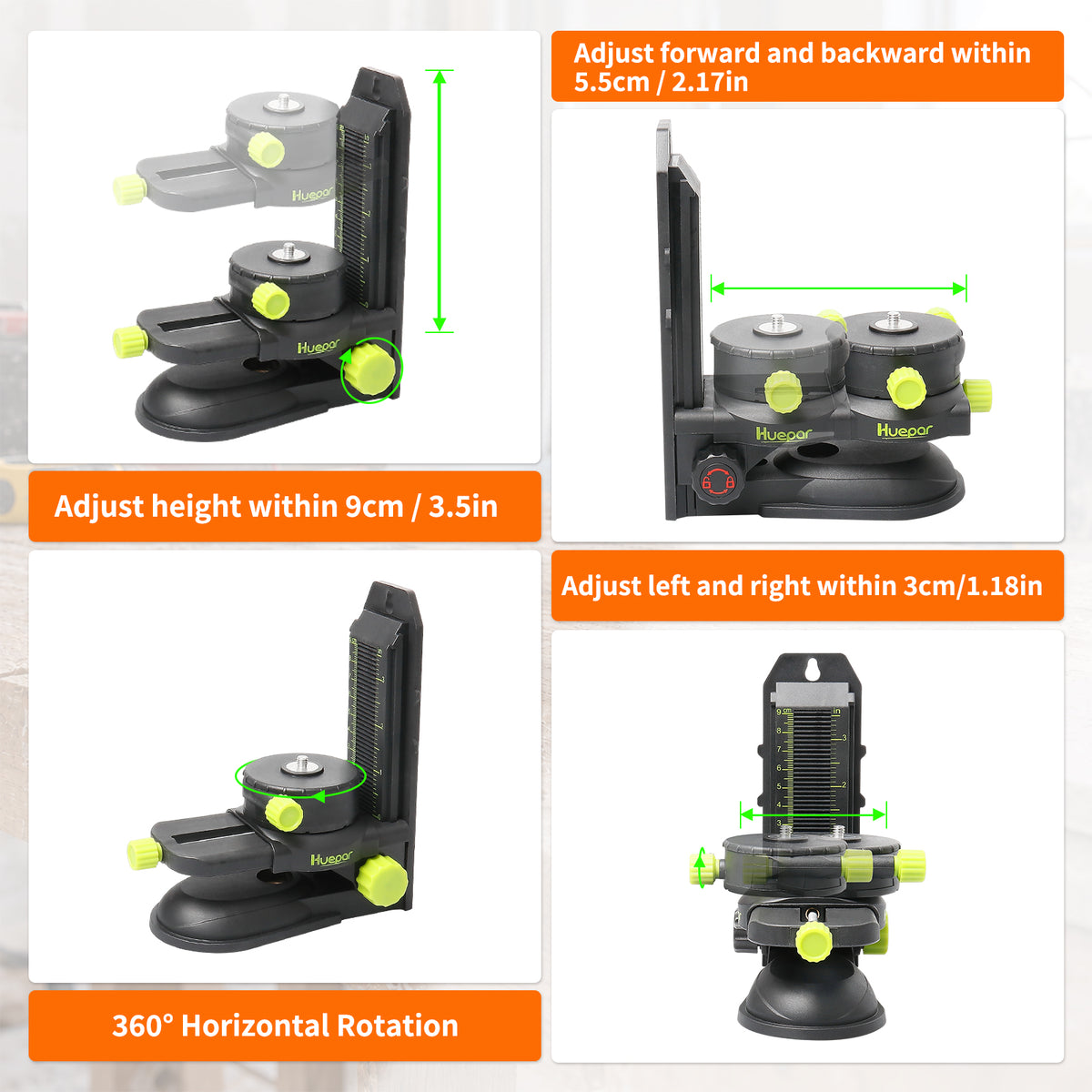 Huepar PV10+ Adapter nosača za fino podešavanje