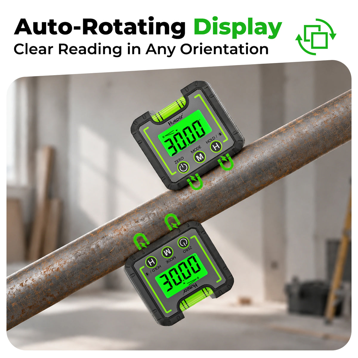 HUEPAR AG01 - Digital Level Angle Gauge Inclinometer