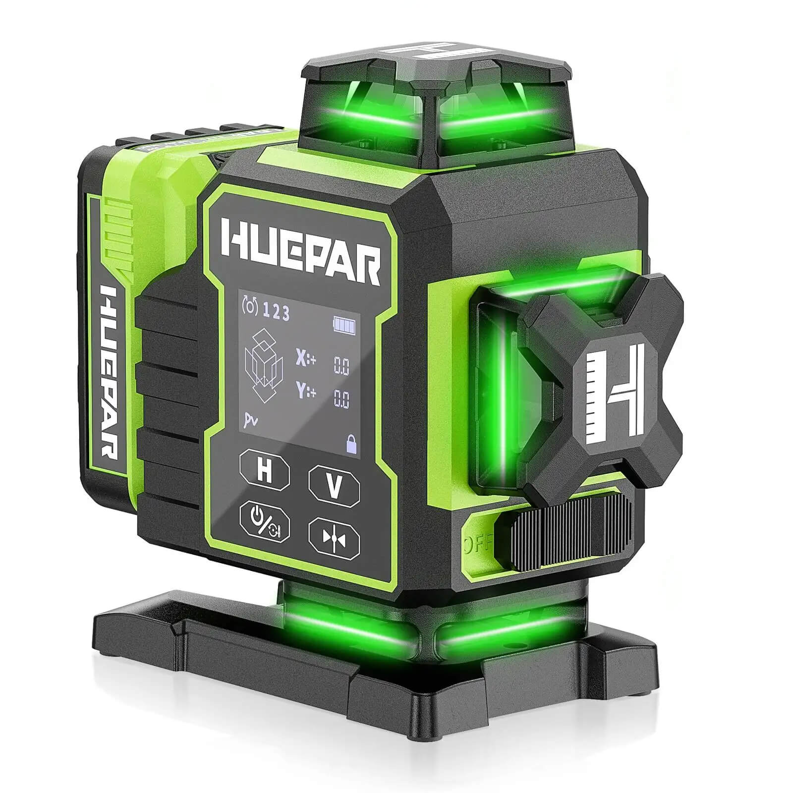 Huepar W04CG High Accuracy 4x360° Green Beam Laser Level HUEPAR EU