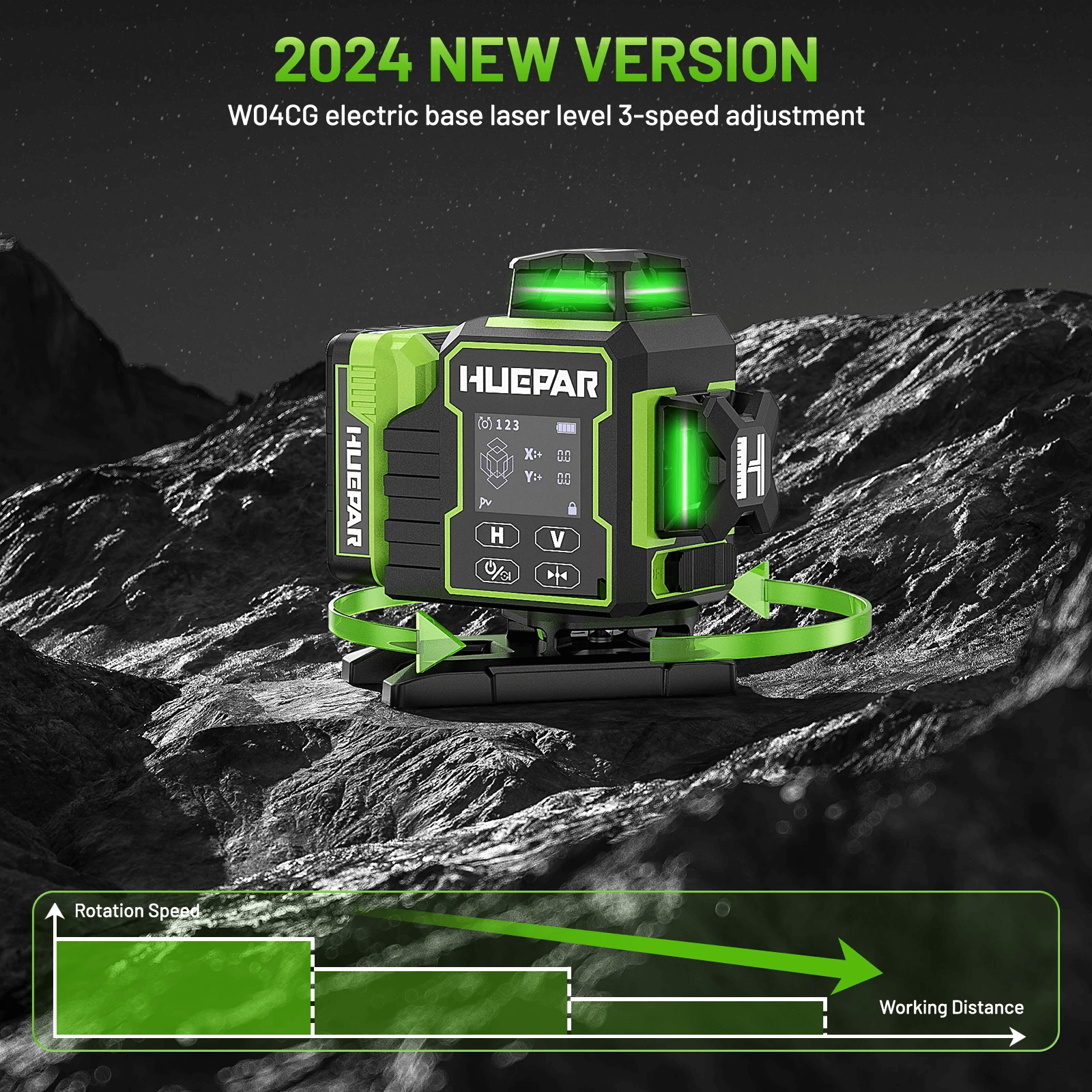 Poziomica laserowa Huepar W04CG