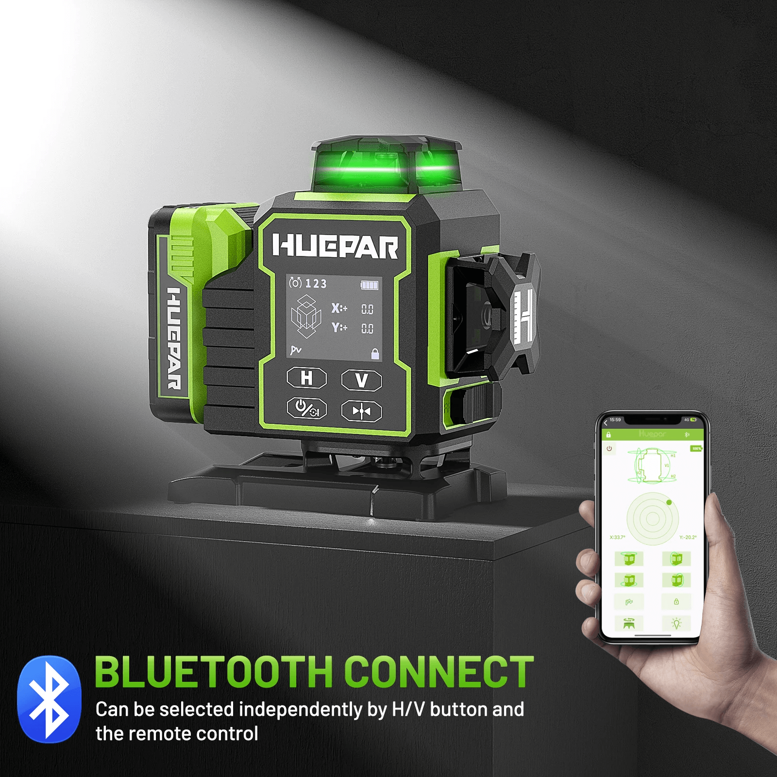 Poziomica laserowa Huepar W04CG