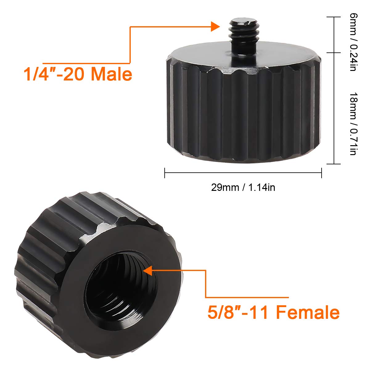 HUEPAR 5/8"-11 Female to 1/4"-20 Male HUEPAR EU - Laser Level