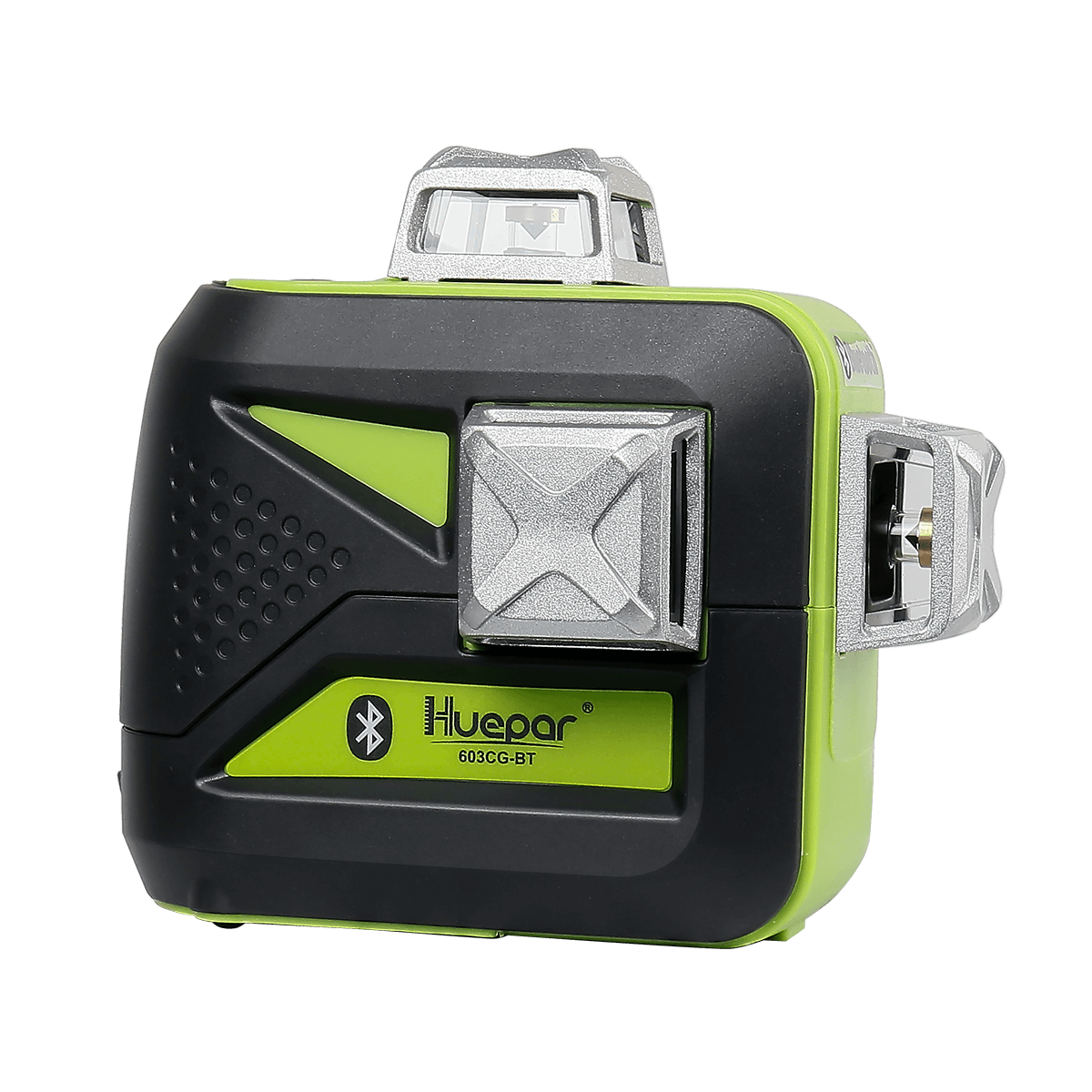 Huepar 3 x 360° Self-Leveling Laser Level 3D Green Beam Cross Line Laser  Level Tools with Bluetooth 603CG-BT 