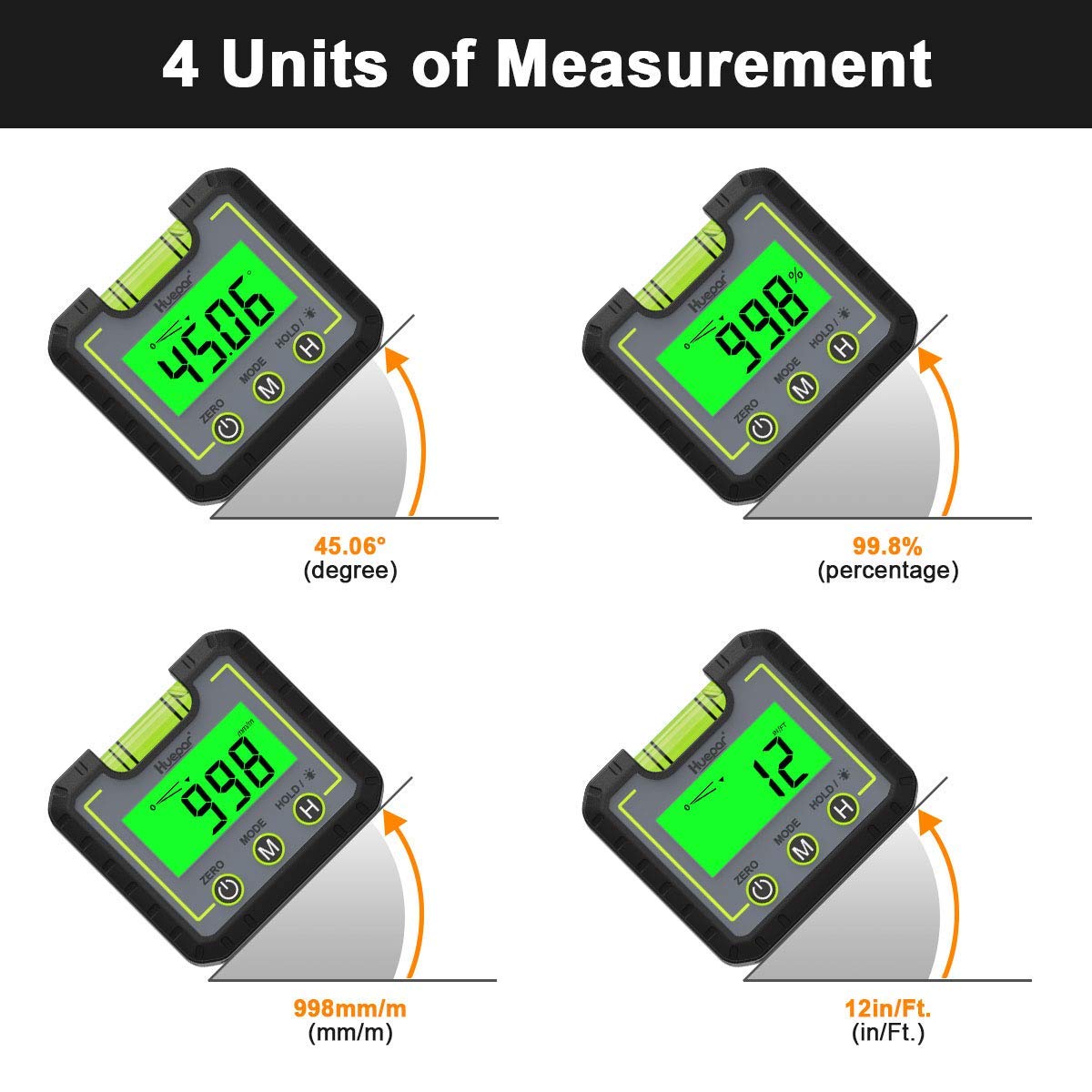 HUEPAR AG01 - Digital Level Angle Gauge Inclinometer HUEPAR EU - Laser Level