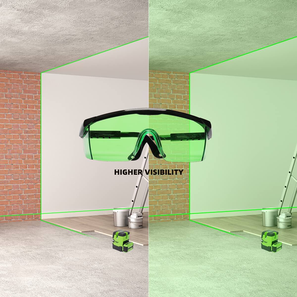 HUEPAR GL01G - Green Laser Enhancement Glasses HUEPAR EU - Laser Level