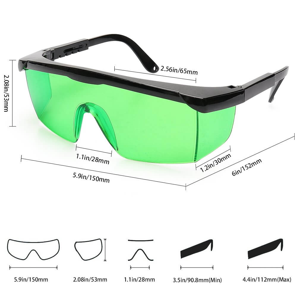 HUEPAR GL01G - Green Laser Enhancement Glasses HUEPAR EU - Laser Level