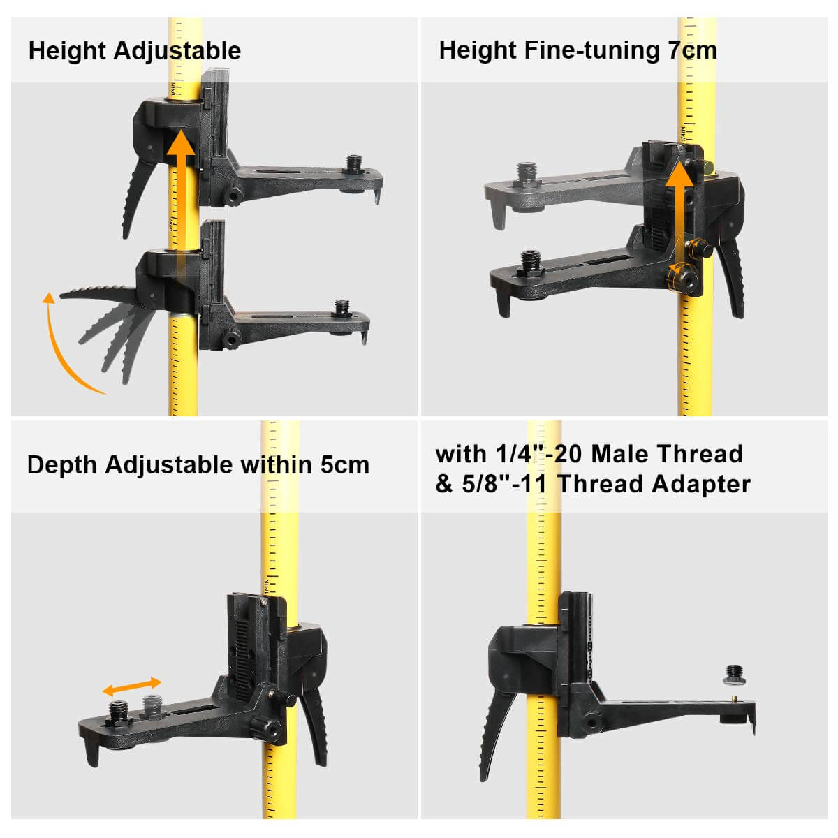 HUEPAR LP36 - 12Ft/3.7m Laser Level Adapter Tripod HUEPAR EU - Laser Level