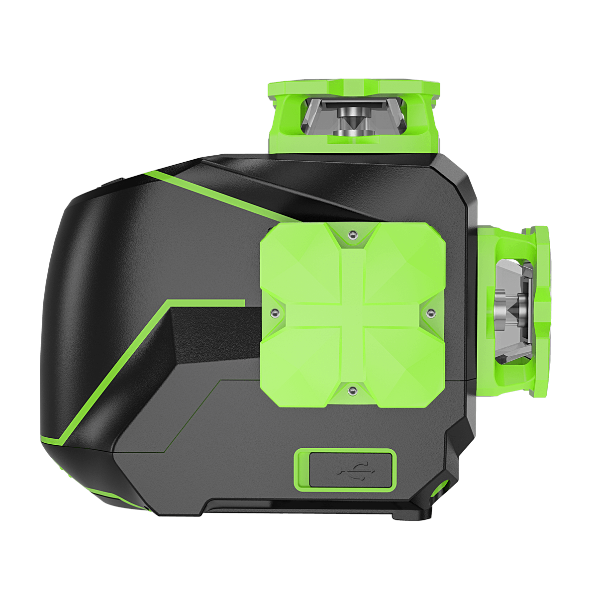  Huepar 3 x 360 - Nivelador láser 3D con conectividad Bluetooth,  tres planos de autonivelación y alineación de línea cruzada, nivel láser  360°, horizontal y vertical, con estuche rígido 603CG-BT 