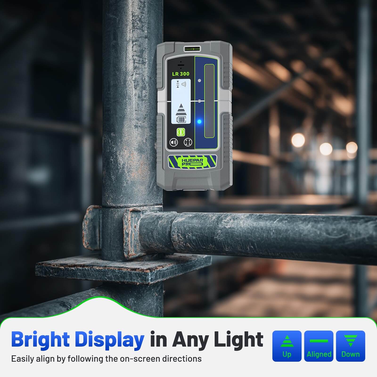 Huepar Pro LR300 - Laser Detector/Line Laser Receiver