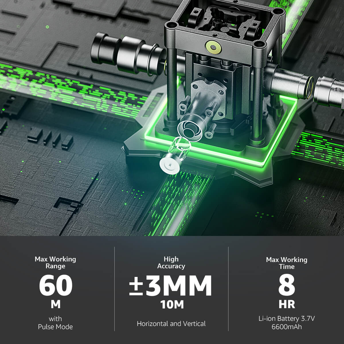 Huepar 704CG Laserwaterpas