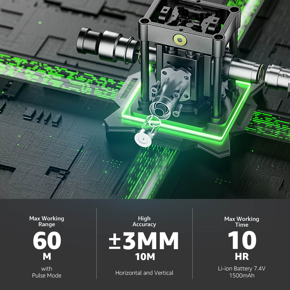 Huepar 7211CG Laser Level