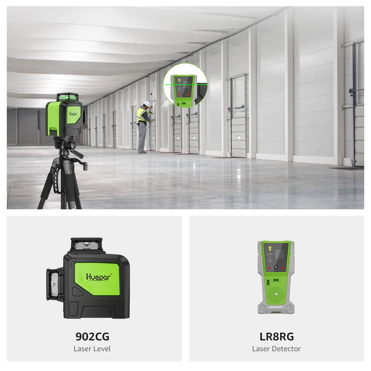 Huepar 902CG Laserwaterpas