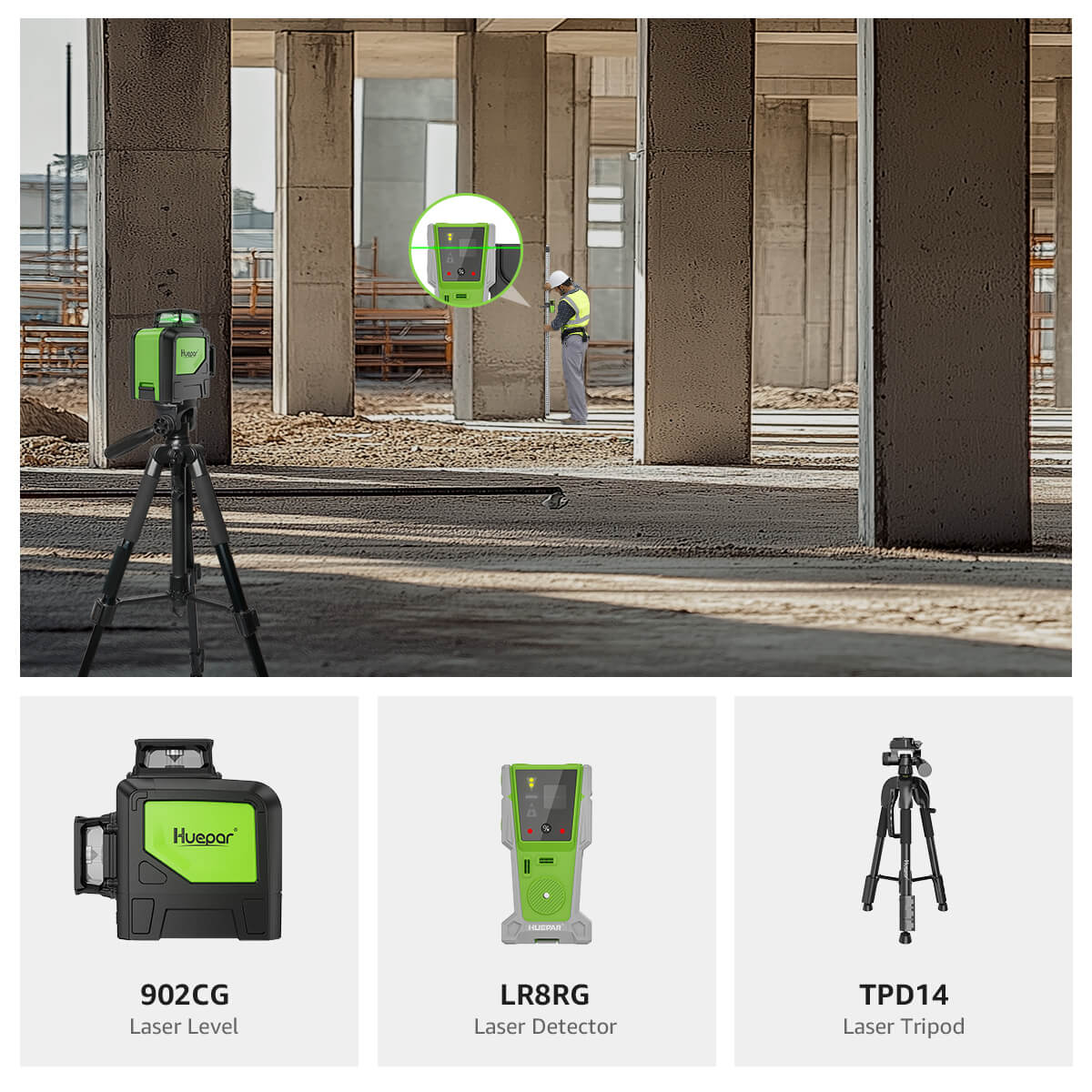 Huepar 902CG Laserwaterpas