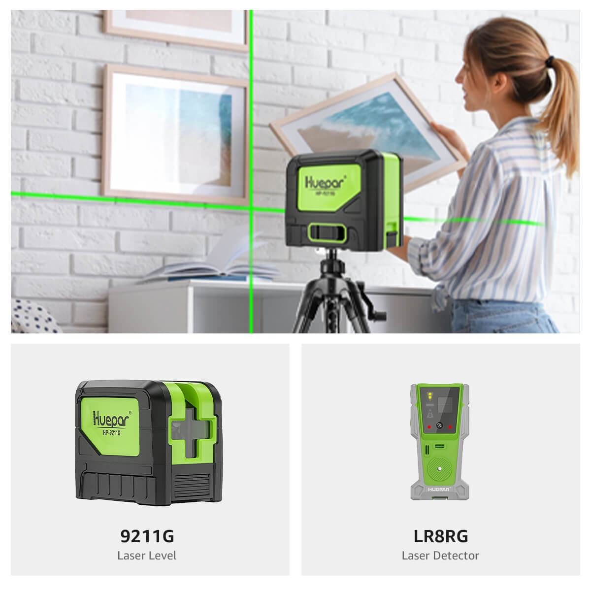 Huepar 9211G Laserwaterpas