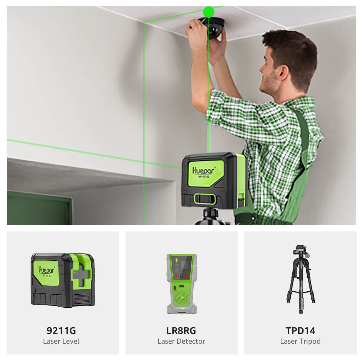 Huepar 9211G Laserwaterpas