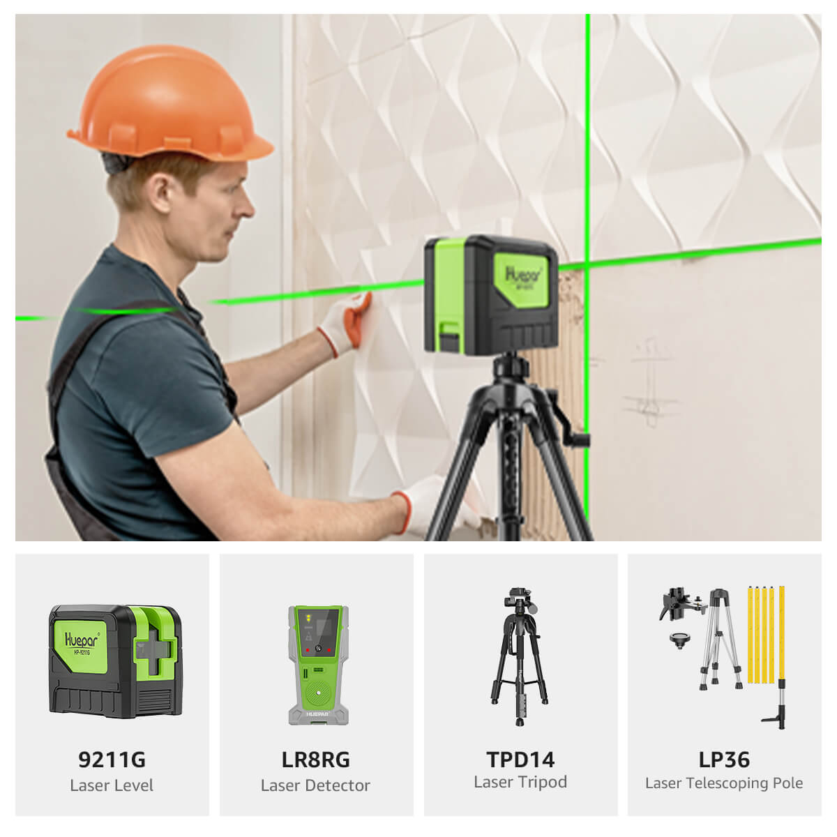 Huepar 9211G Laserwaterpas