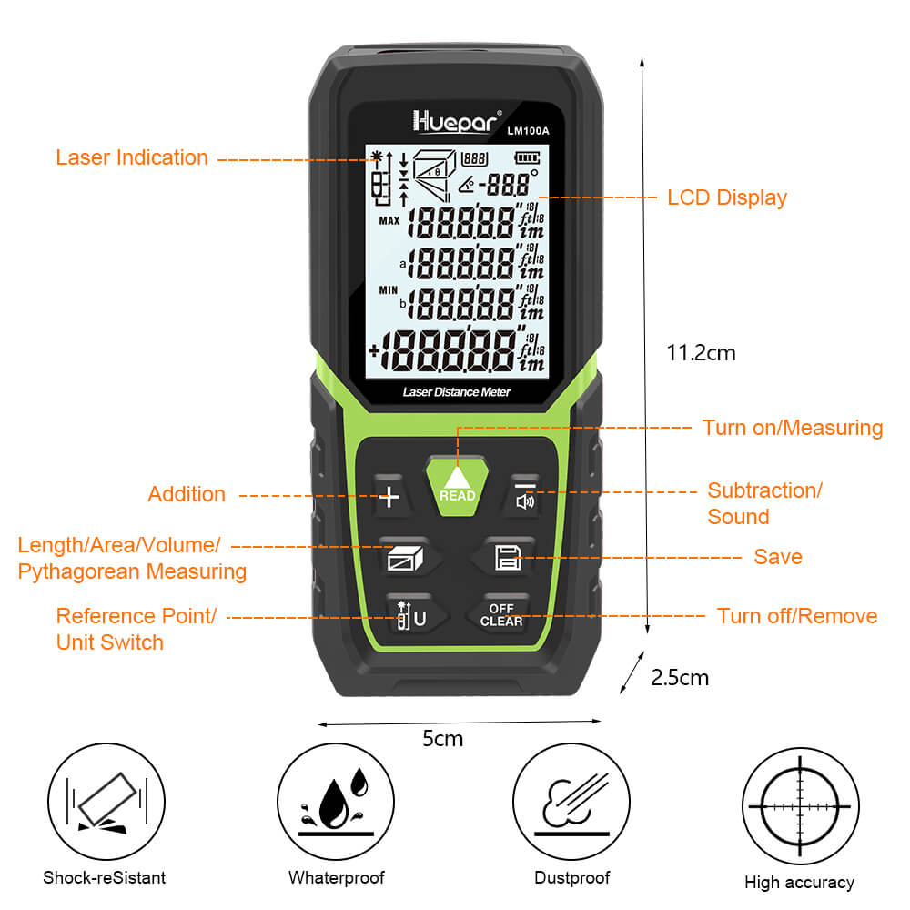 Huepar LM100A HUEPAR EU - Laser Level