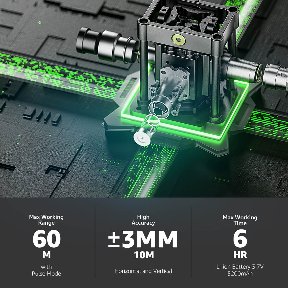 Huepar LS04CG Laserwaterpas