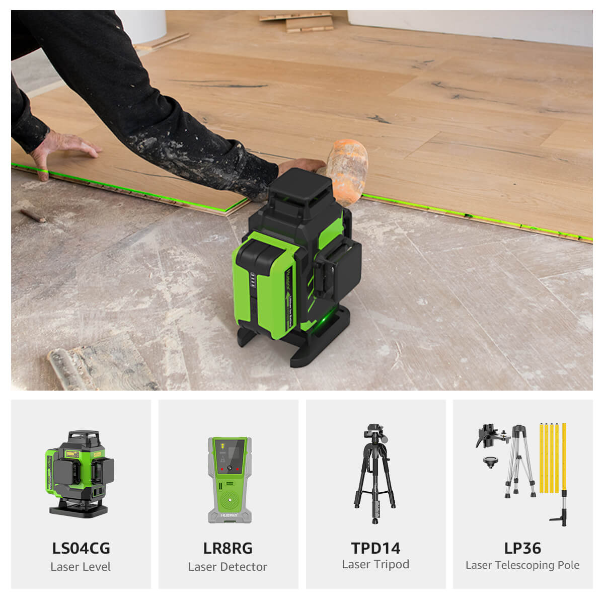 Huepar LS04CG Laserwaterpas