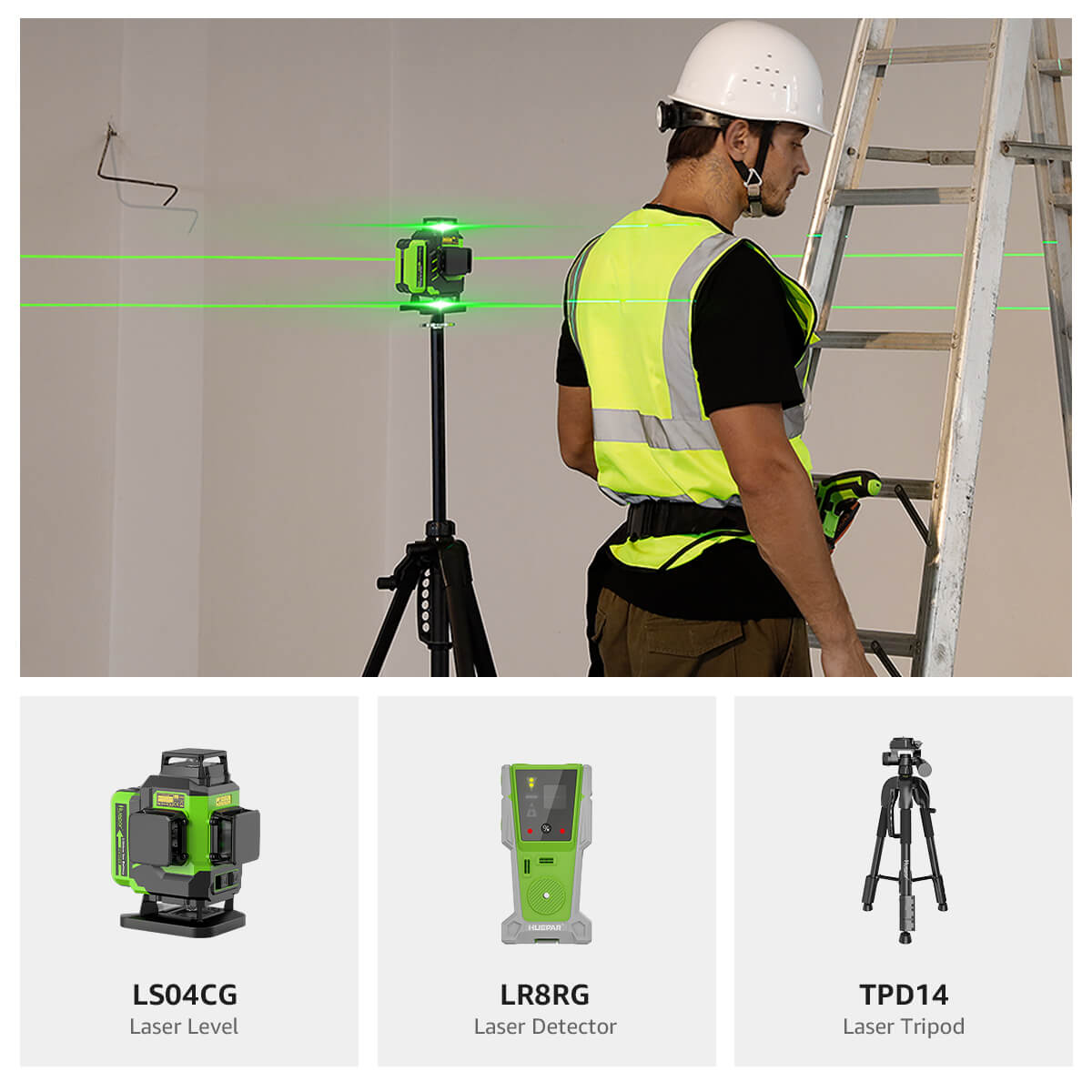 Huepar LS04CG Laserwaterpas