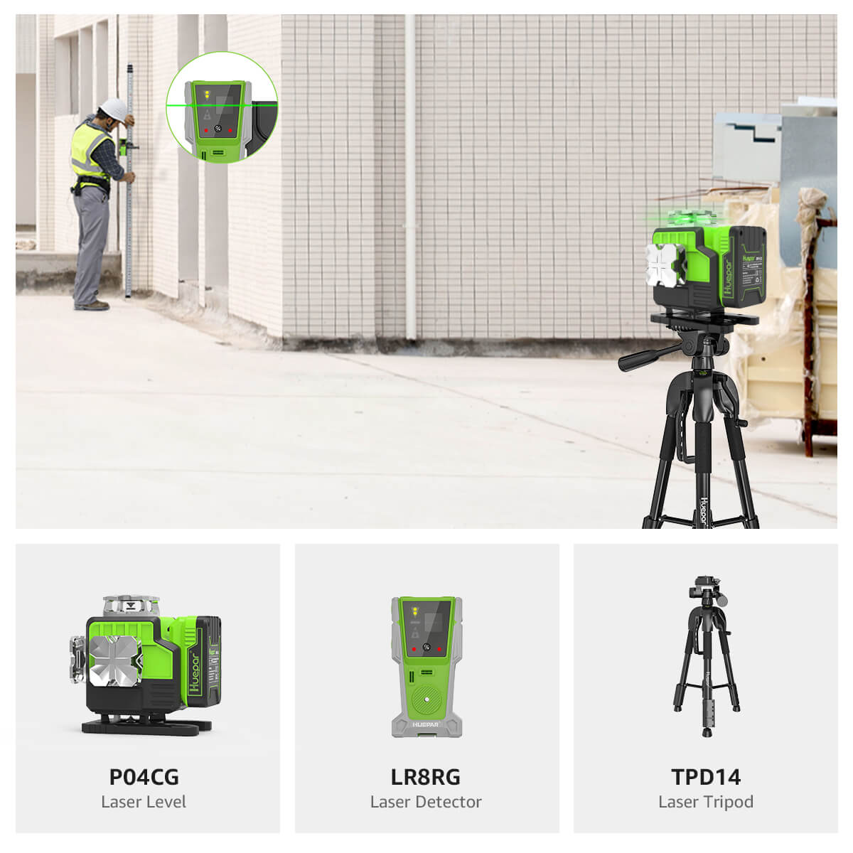 Poziomica laserowa Huepar P04CG