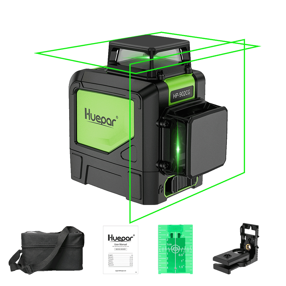 Huepar 902CG Laserwaterpas