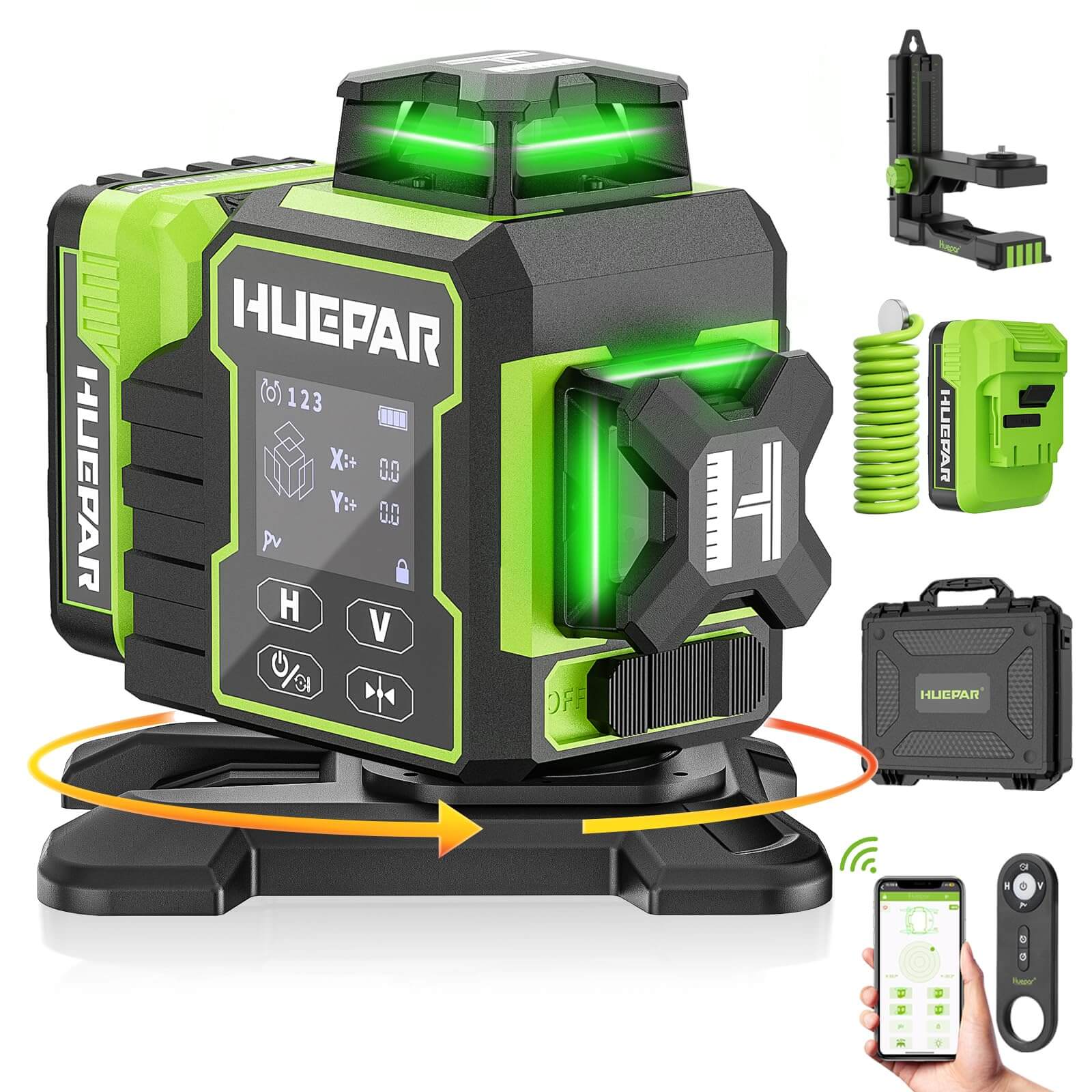 Huepar W03CG Laserwaterpas