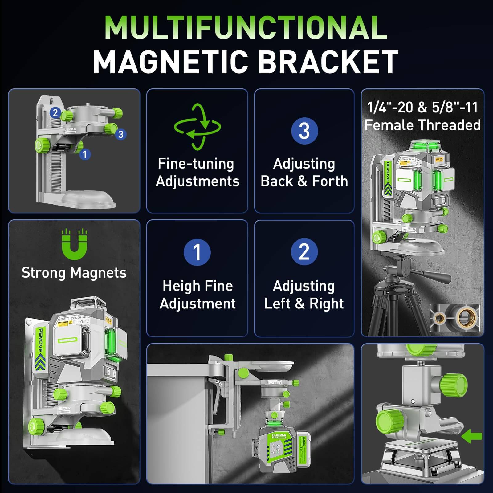 Huepar Pro ZK03CG Laserniveau