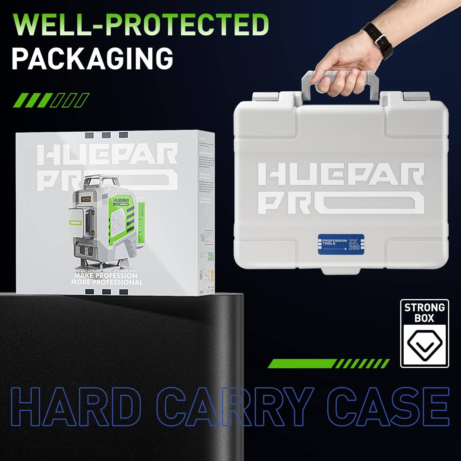 Huepar Pro ZK03CG Laserniveau