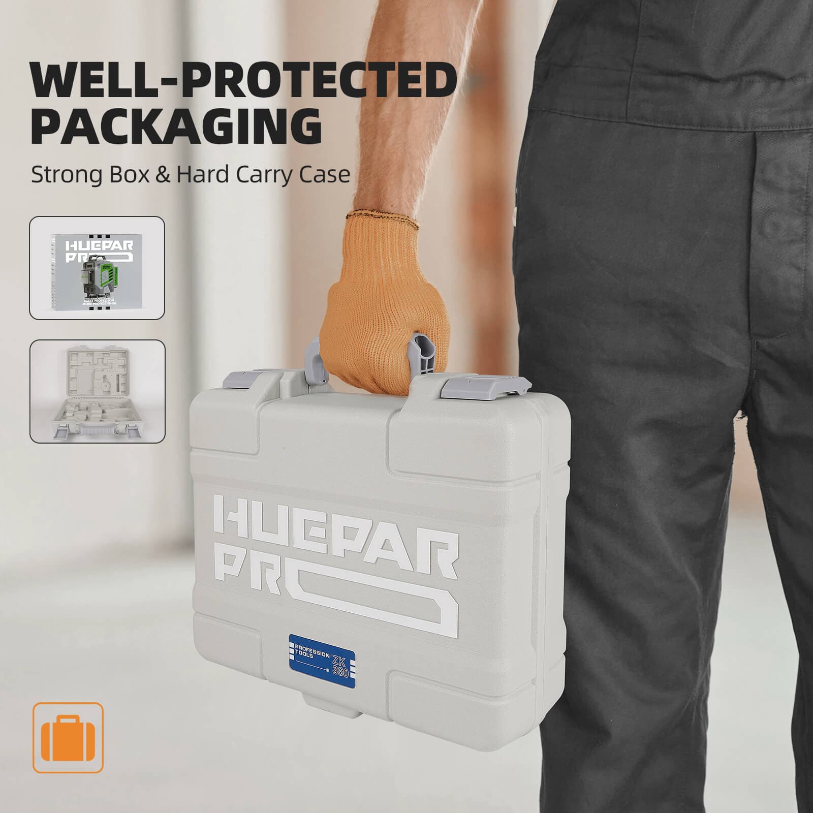 Poziomica laserowa Huepar Pro ZK04CG