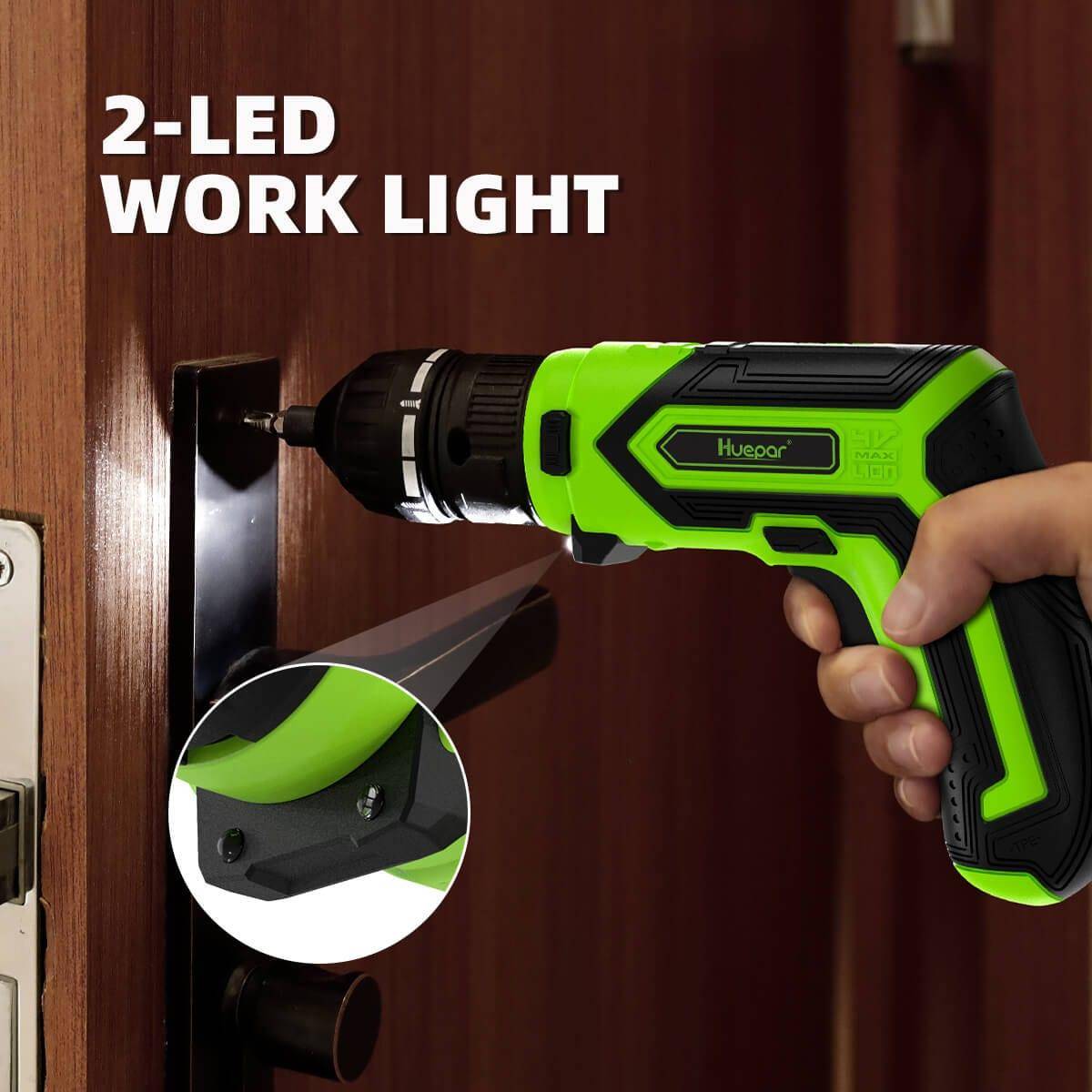 Huepar CS04 - 4V 1.5Ah Max 6Nm Electric Screwdriver Kit - HUEPAR UK