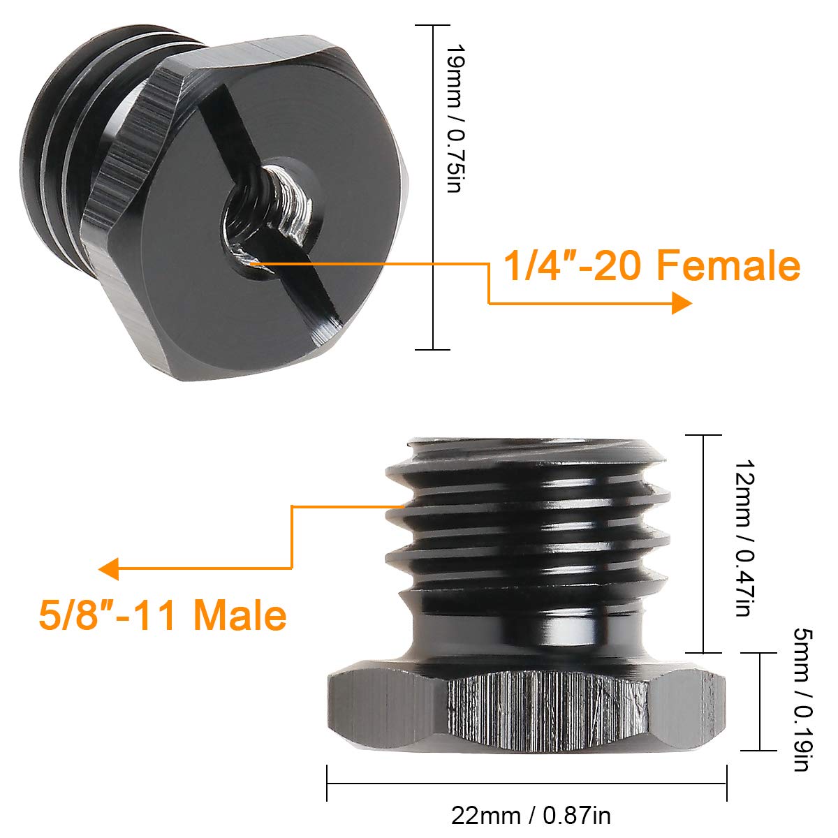 HUEPAR 1/4" -20 Female to 5/8" -11 Male HUEPAR EU - Laser Level