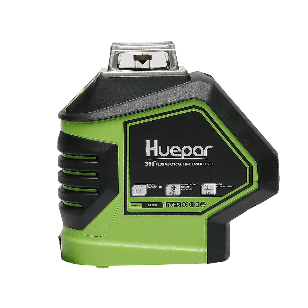 Huepar 621CG Self Leveling Green Laser Level Cross Line with 2 Plumb Dots Laser Tool