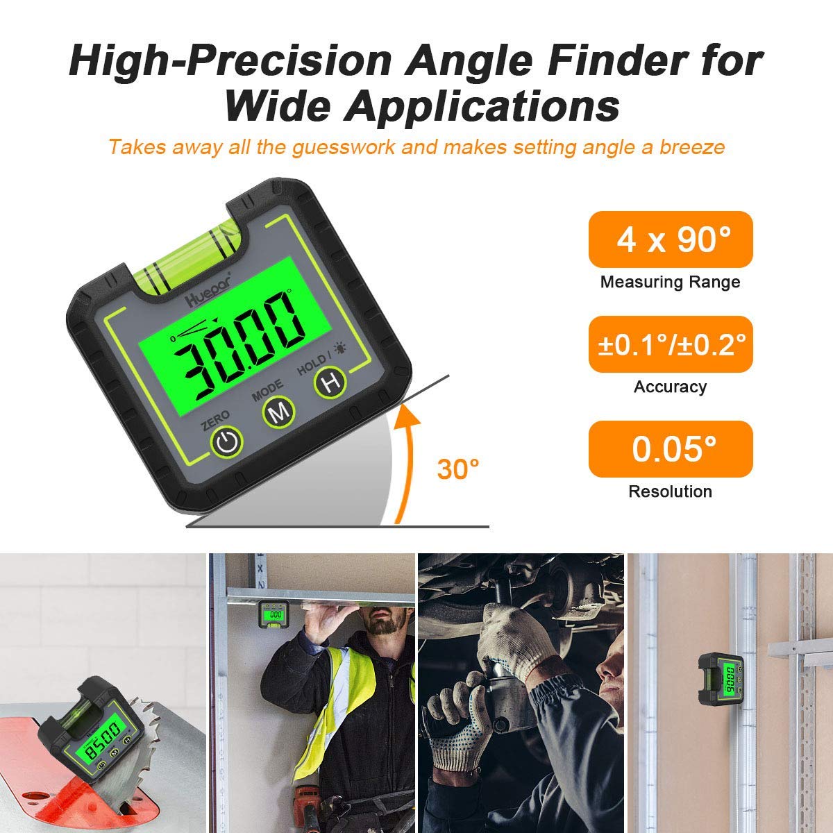 HUEPAR AG01 - Digital Level Angle Gauge Inclinometer HUEPAR EU - Laser Level