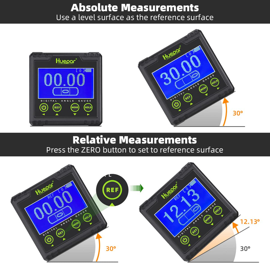Huepar AG03 Digital Angle Gauge Protractor