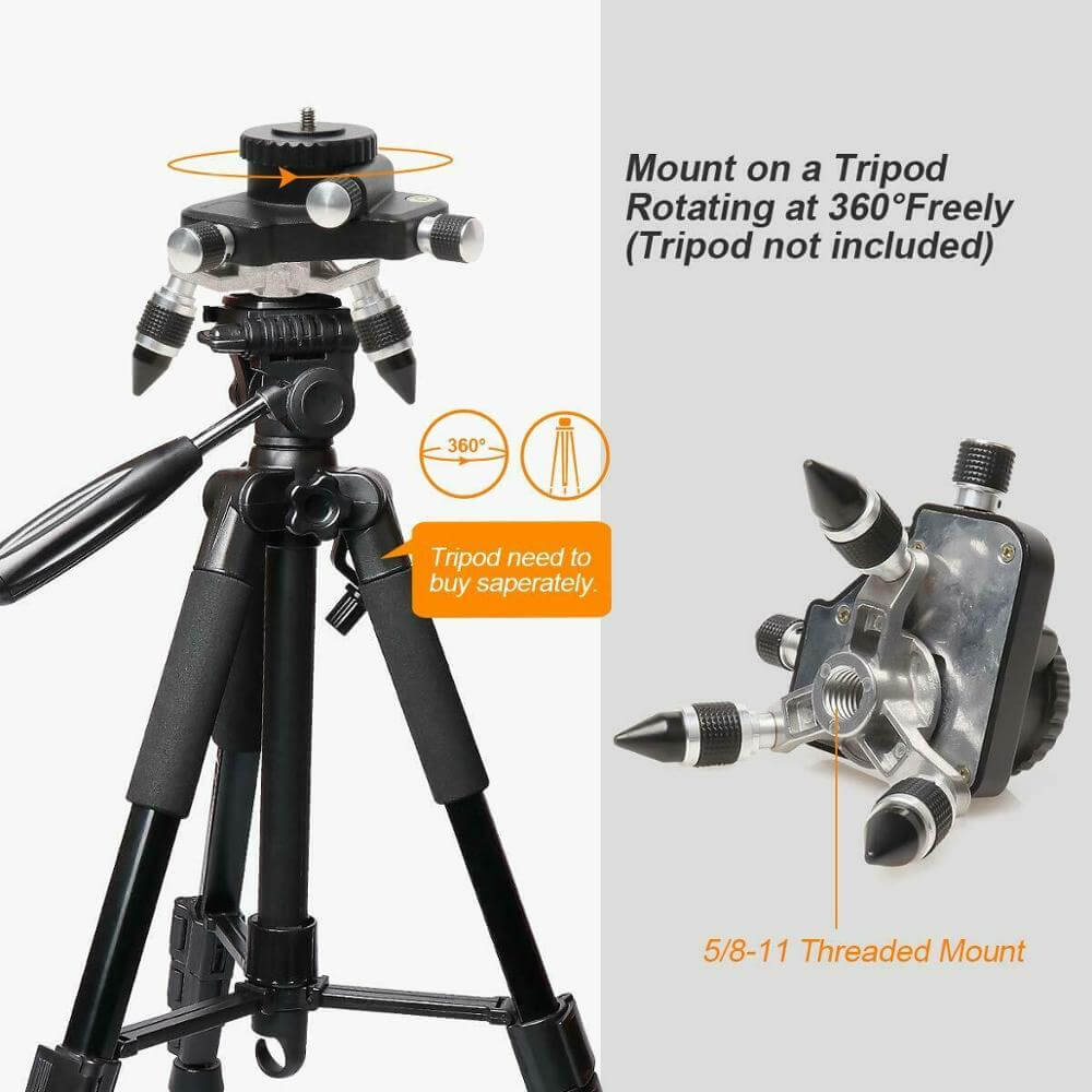 Huepar AT2 - Laser Level 360° Rotating Base Adapter