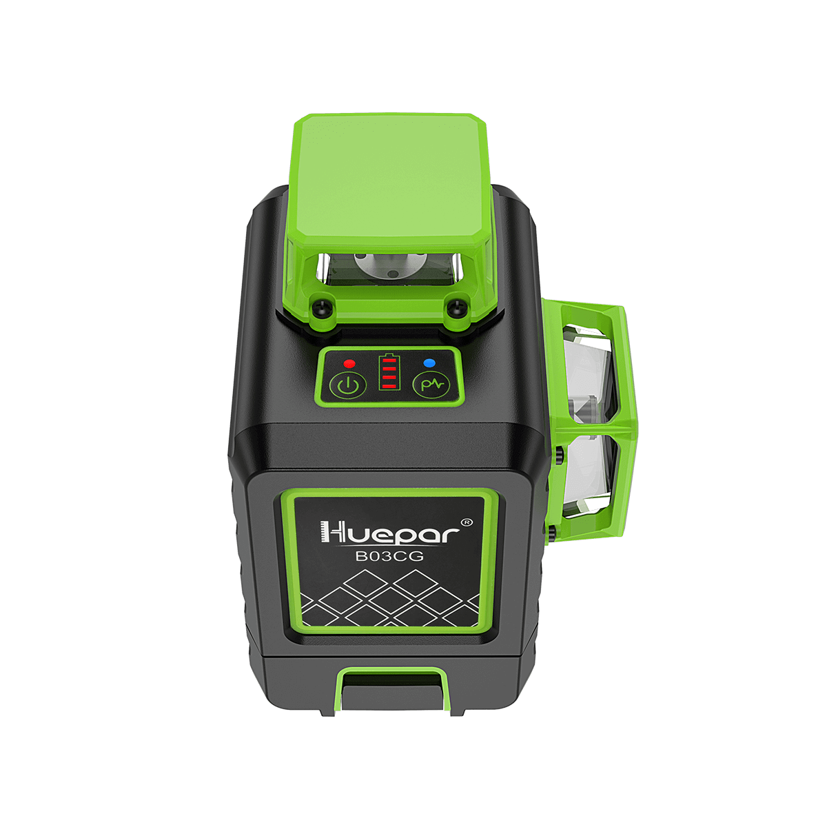  Huepar Nivel láser de línea cruzada verde 3x360 con modo de  pulso, batería de iones de litio, estuche rígido : Herramientas y Mejoras  del Hogar