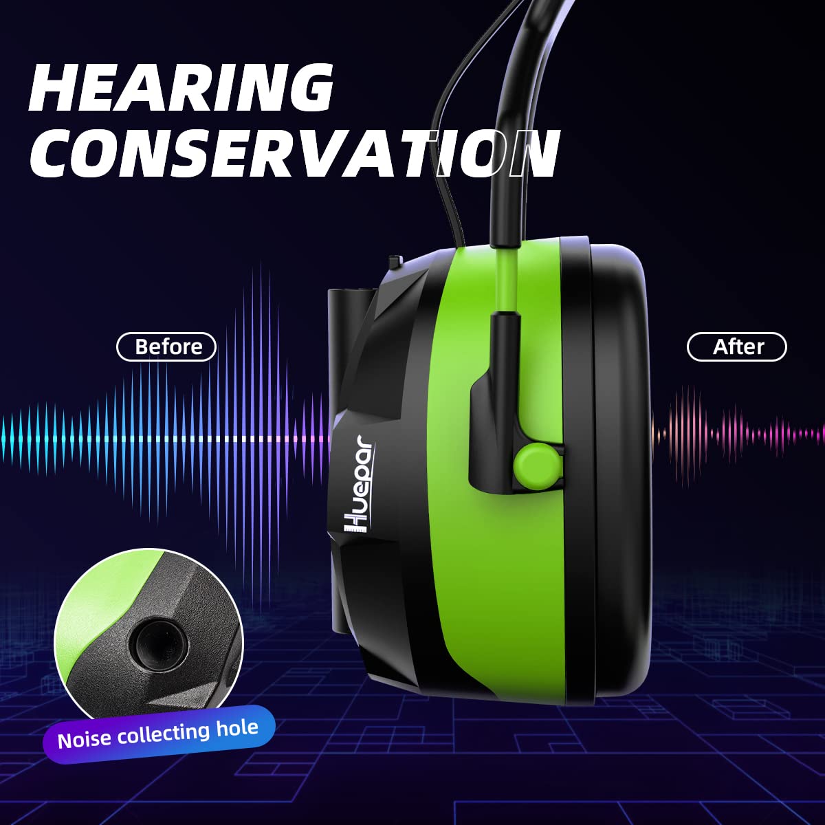 HUEPAR E03 - Protection Ear Muffs HUEPAR EU - Laser Level