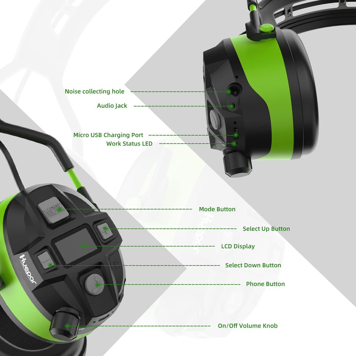 HUEPAR E03 - Protection Ear Muffs HUEPAR EU - Laser Level