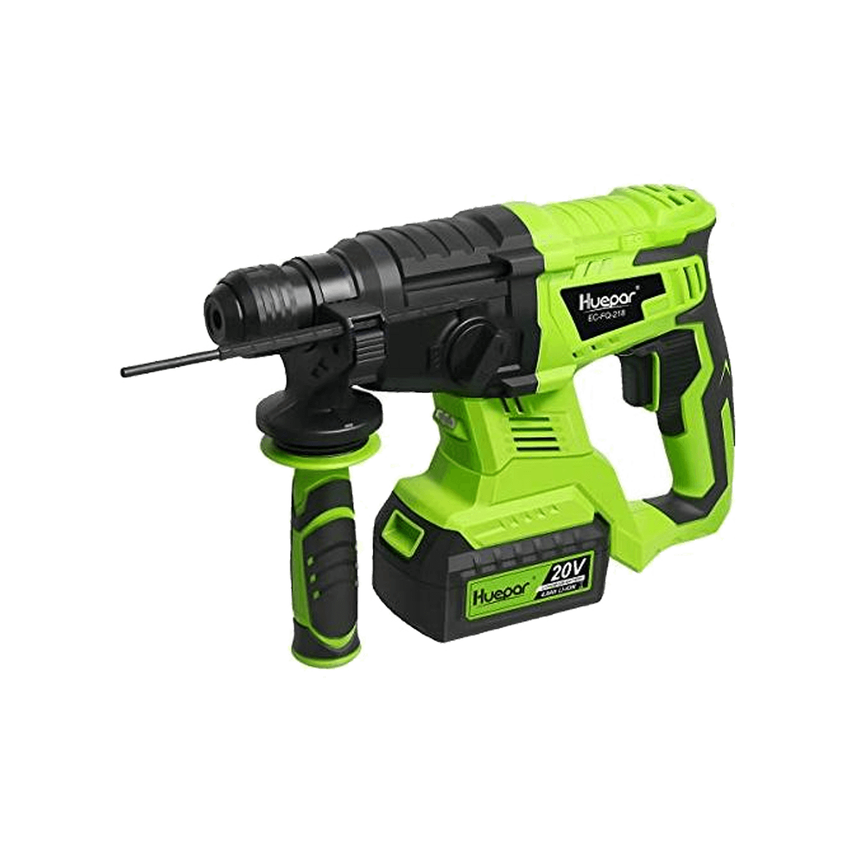 HUEPAR EC-FQ-218 - 20V Brushless Cordless SDS-Plus Rotary Hammer Drill HUEPAR EU - Laser Level