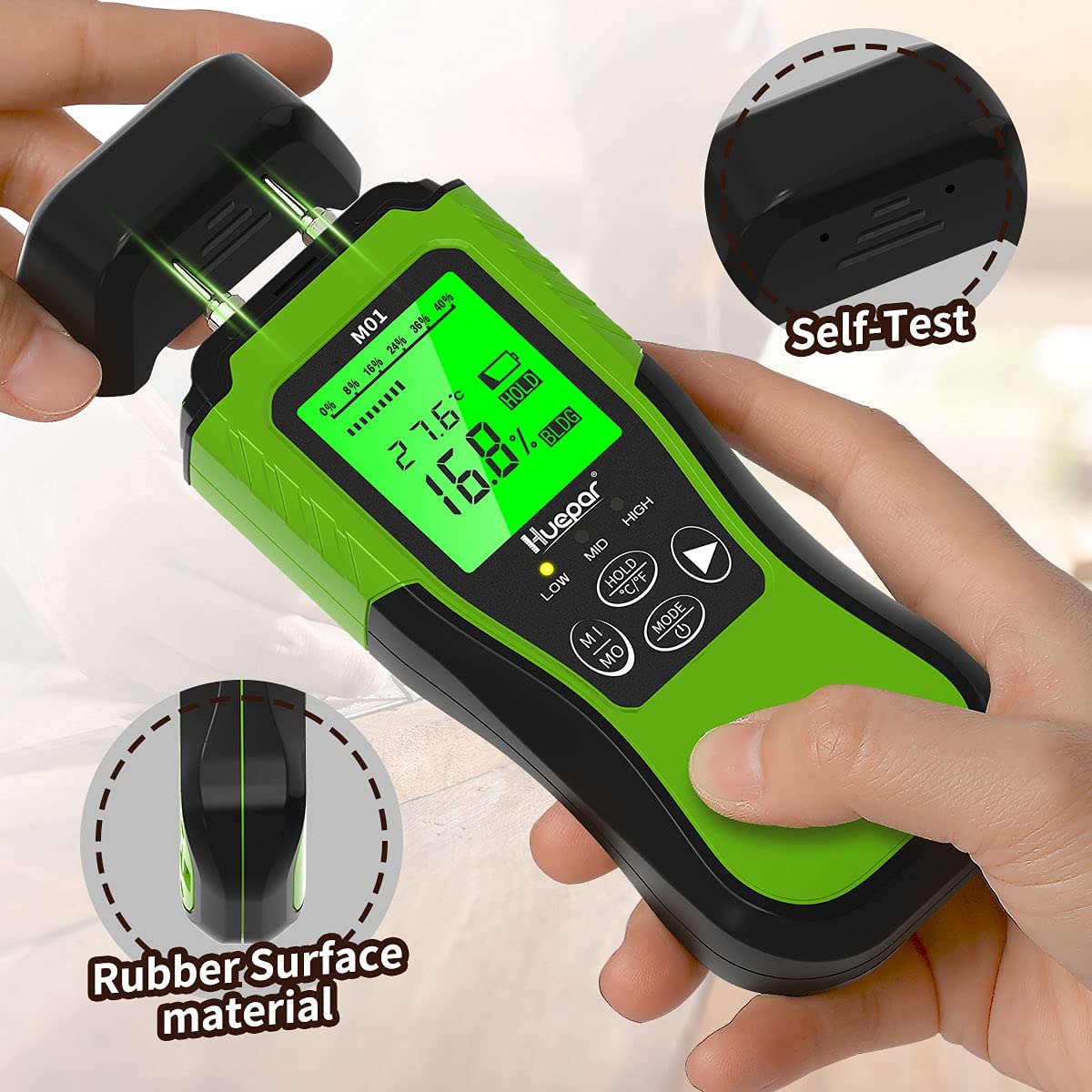 HUEPAR M01 - Digital Wood Moisture Meter HUEPAR EU - Laser Level