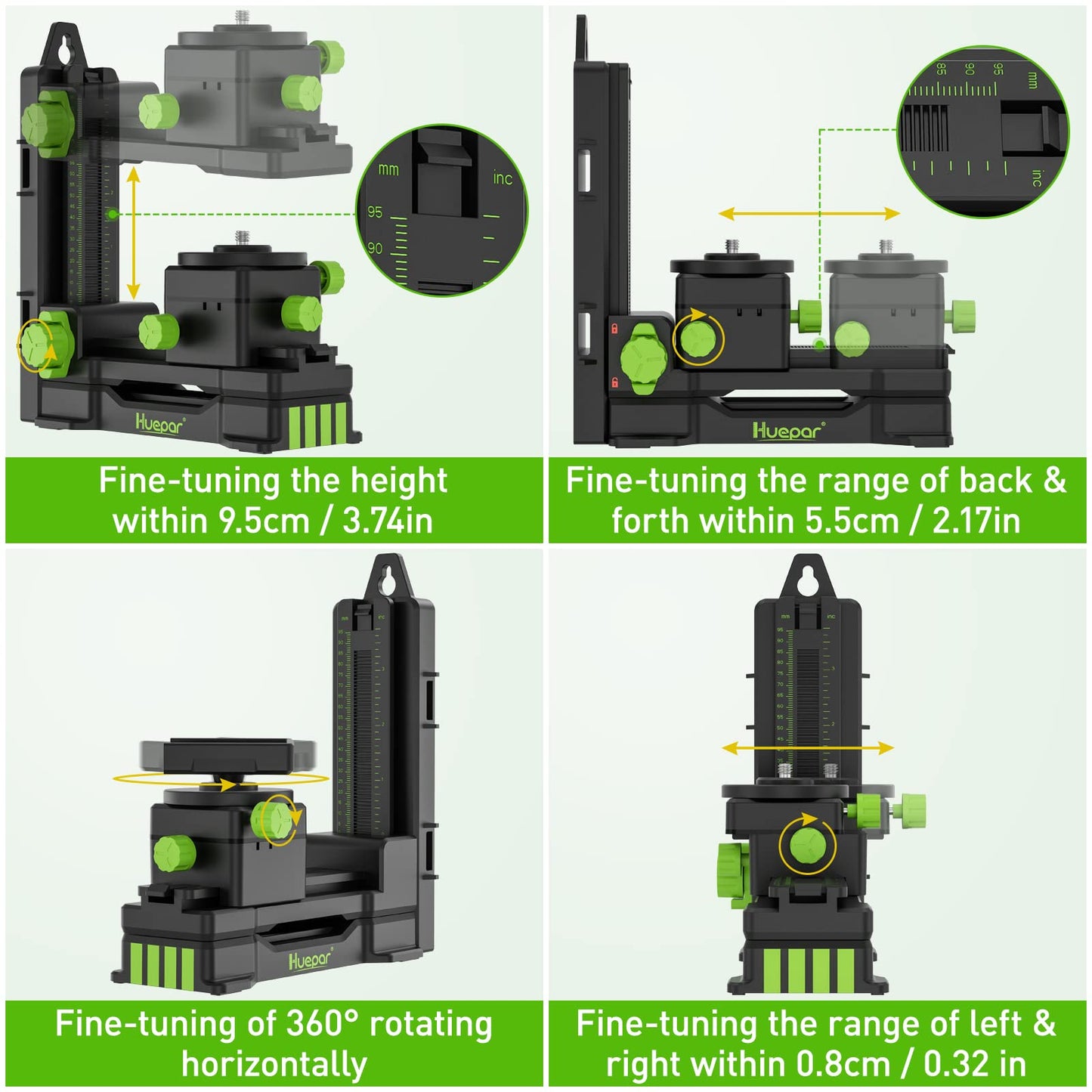 HUEPAR PV11+ Fine Tuning Bracket Laser Level Adapter HUEPAR EU - Laser Level