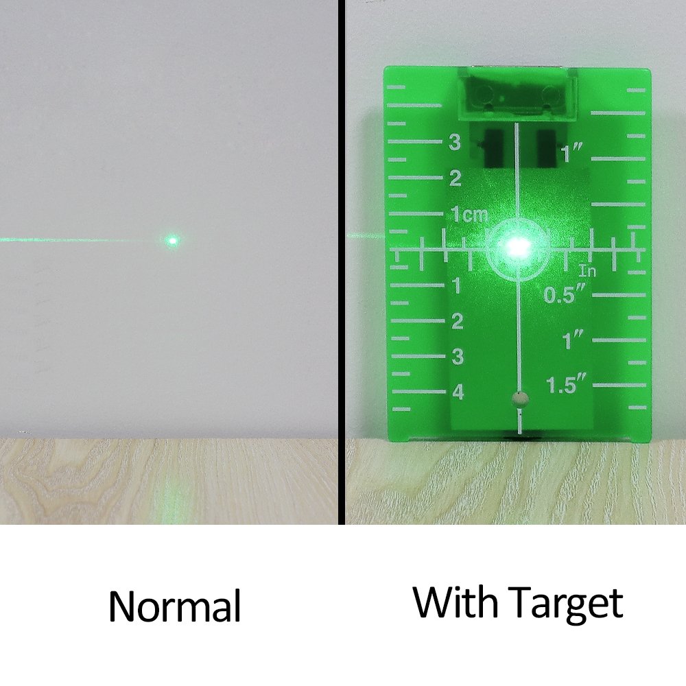 HUEPAR TP01G - Magnetic Floor Laser Target Plate Card HUEPAR EU - Laser Level