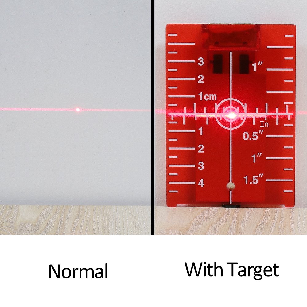HUEPAR TP01R - Magnetic Floor Laser Target Plate Card HUEPAR EU - Laser Level