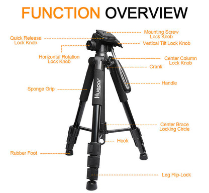 HUEPAR TPD14 - 1.43m/4.7Ft Adjustable Laser Level Tripod HUEPAR EU - Laser Level