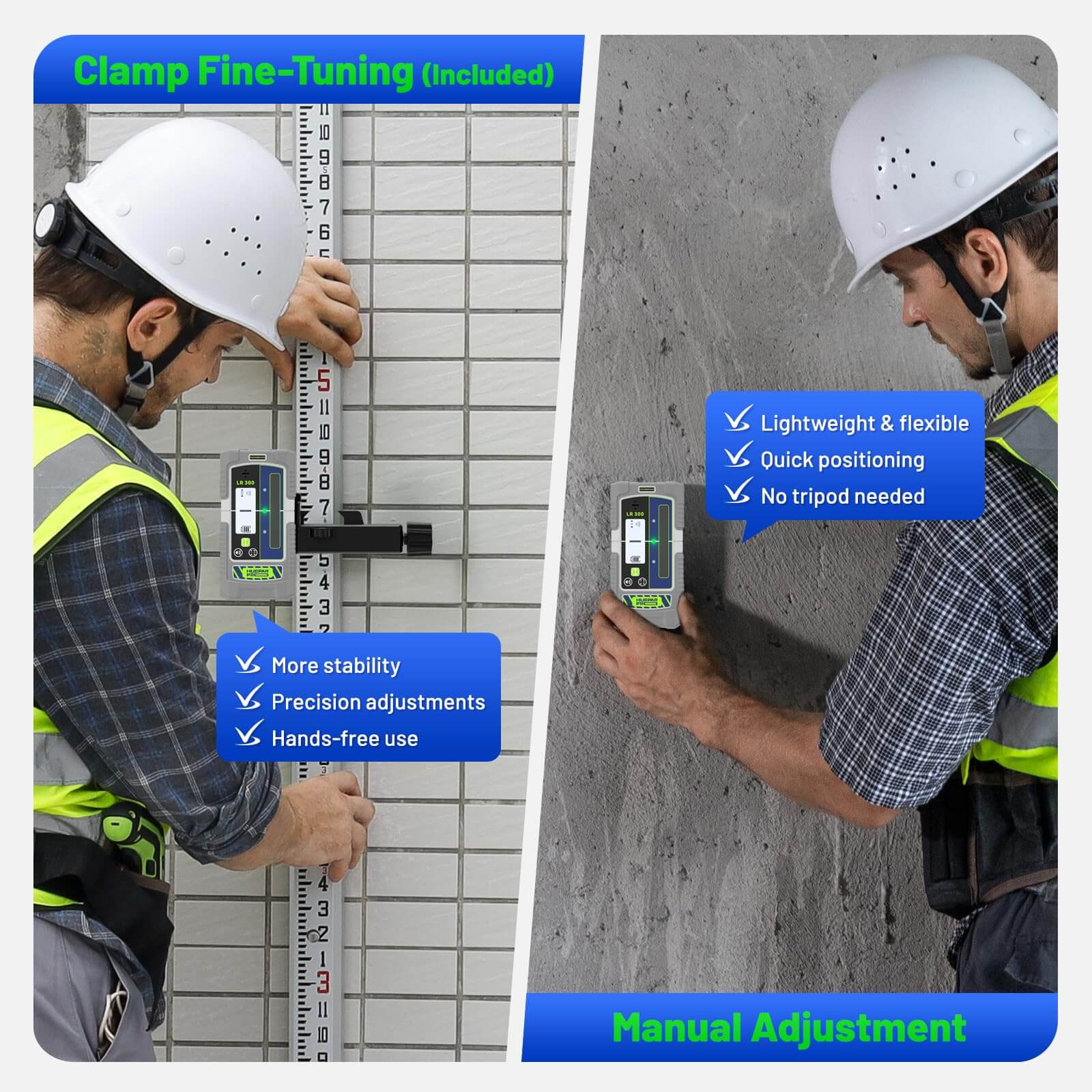 Huepar Pro LR300 - Laser Detector/Line Laser Receiver