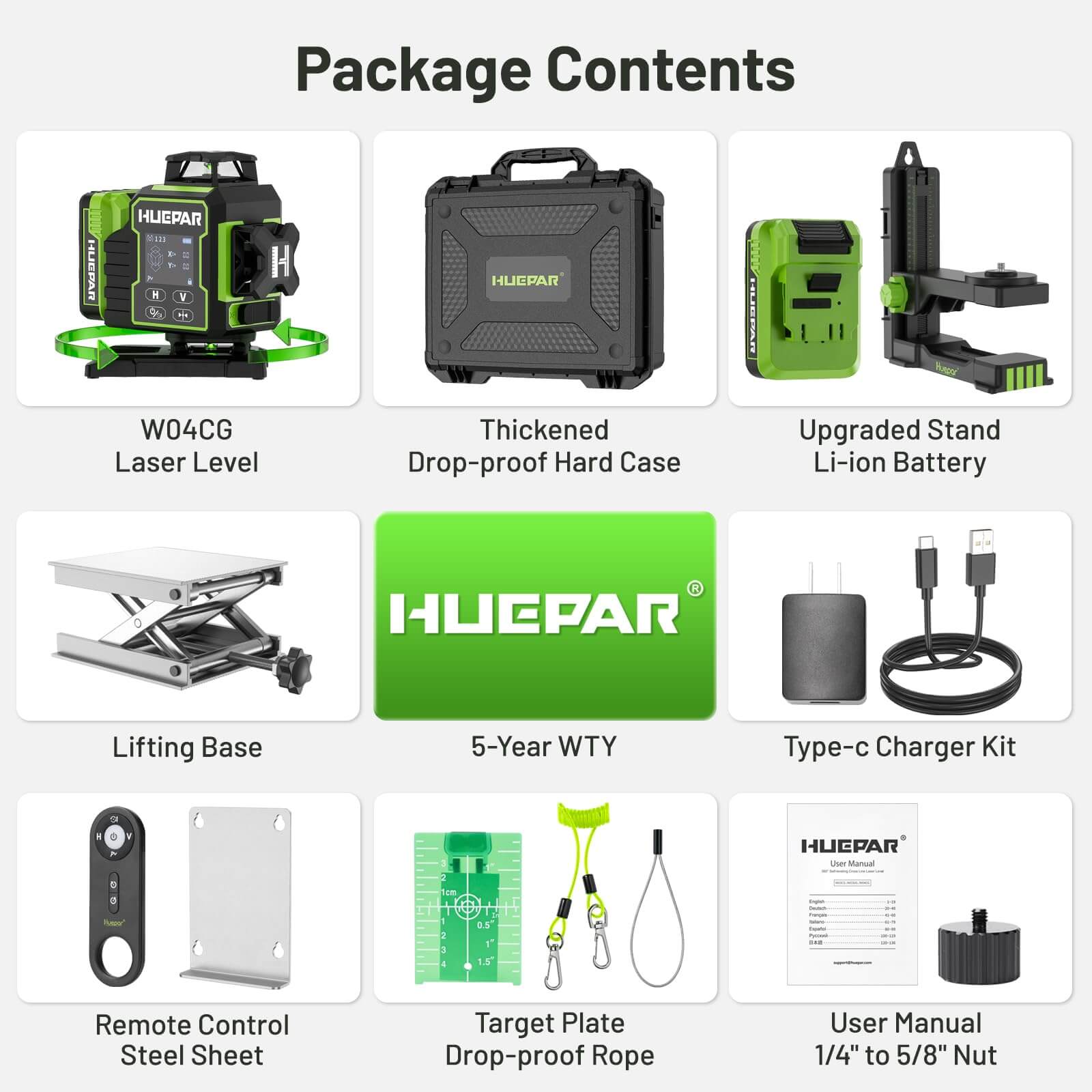 Huepar W04CG Laser Level