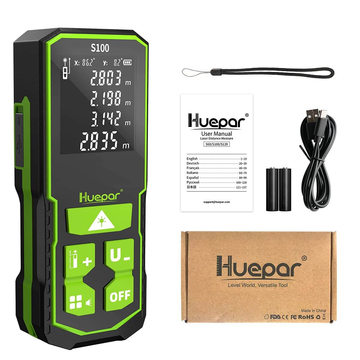 Huepar S100 HUEPAR EU - Laser Level